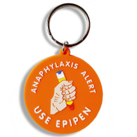 Anaphylaxis Alert Keyring/Tag - 'Use Epipen' 3D ID Keychain