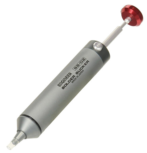 SS-02 solder sucker with flexible silicone nozzle