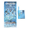 Toallón Secado Rápido AFA Selección Argentina Messi Diseño 3 Estrellas Azul Claro Microfibra AFA Toallita de Baño Absorbente, 150 cm x 70 cm