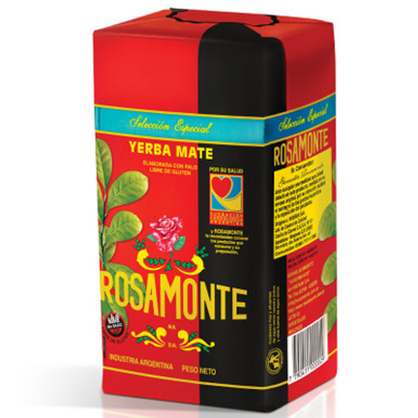 Rosamonte Yerba Mate Selección Especial Elaborada con Palo - Libre de Gluten,  1 kg