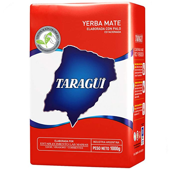 Taragüi Yerba Mate Estacionada Elaborada con Palo Certificación de Origen, 1 kg