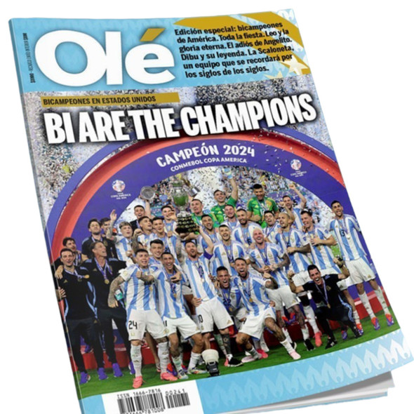 Olé Bi Are The Champions Edición Especial Argentina Bicampeones de América USA 2024 - Revista Argentina (Español)