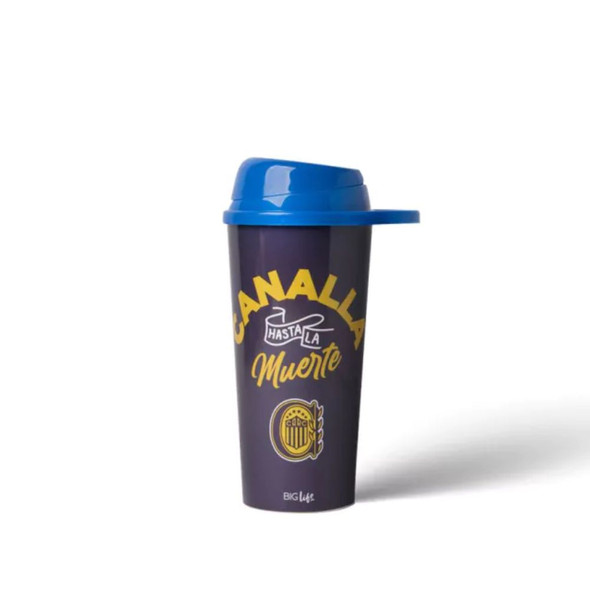 Vaso Rosario Central Con Tapa Móvil de Plástico (18 cm)