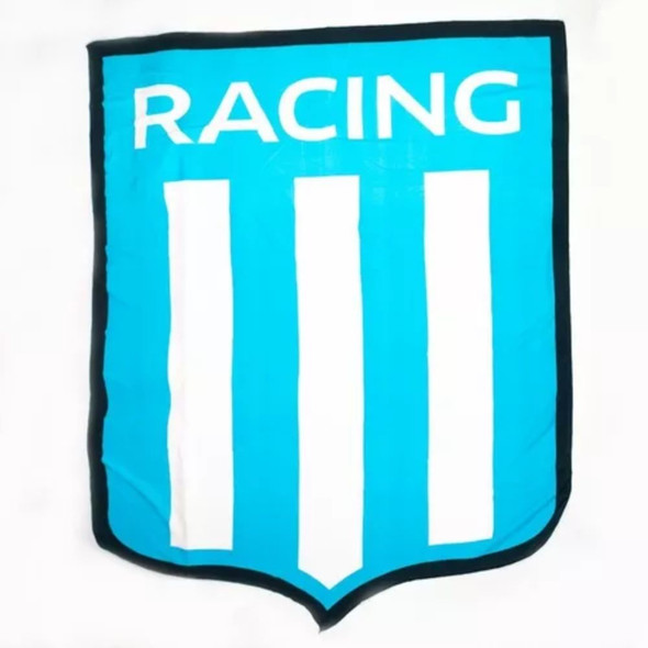 Racing Club Toallón Playero de Microfibra Escudo Gigante + Mochila Producto Oficial (170 cm x 140 cm)