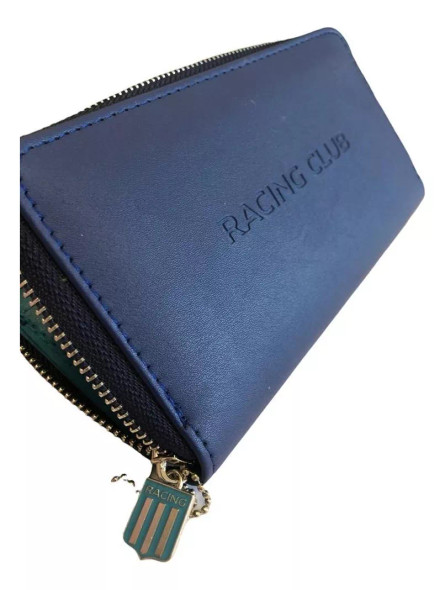 Racing Club Billetera De Mujer De Cuero Producto Oficial, (19 cm x 10 cm)