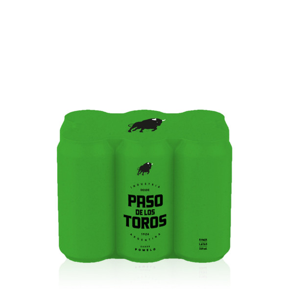 Paso De Los Toros Bebida Sabor Pomelo Sin Azúcar Lata, 269 ml / 9.1 fl oz (sixpack)