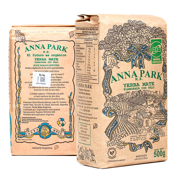 Anna Park Yerba Mate Orgánica Certificada, 500 g