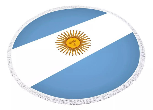 Toalla Gigante de Lona de Microfibra Diseño Bandera Argentina Toallón de Argentina, 150 cm x 150 cm