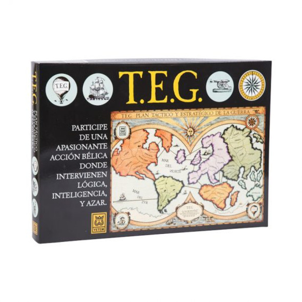 T.E.G Plan Táctico y Estratégico de la Guerra" es un juego de mesa clásico argentino de estrategia bélica creado por YETEM