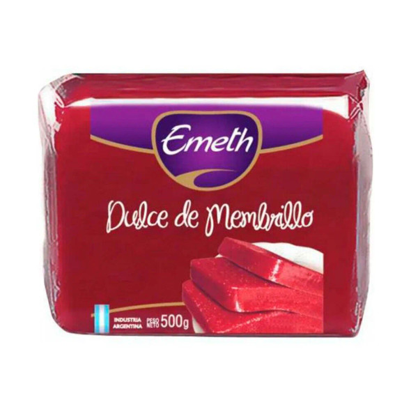 Emeth Dulce de Membrillo Sellado en Barra para Postres, Queso y Pasteles, 500 g