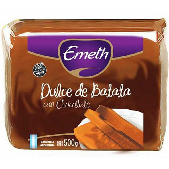 Emeth Dulce de Batata con Vainilla y Chocolate Barra Sellada, 500 g