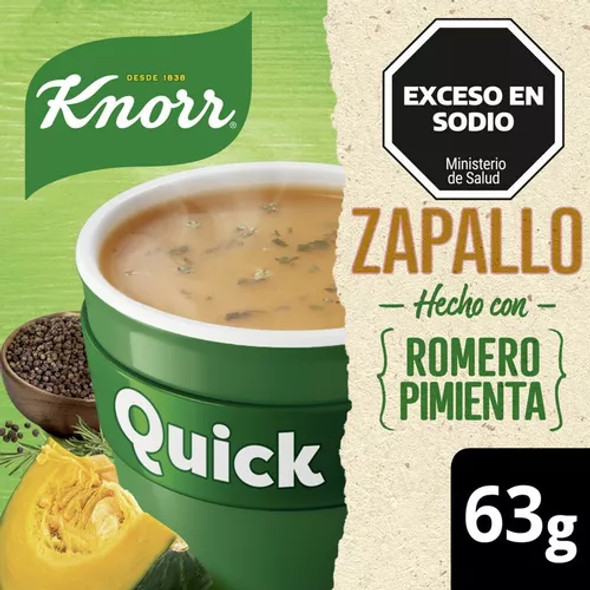 Knorr Sopa Rápida Lista para Hacer Calabaza con Romero y Pimienta, 5 Sobres