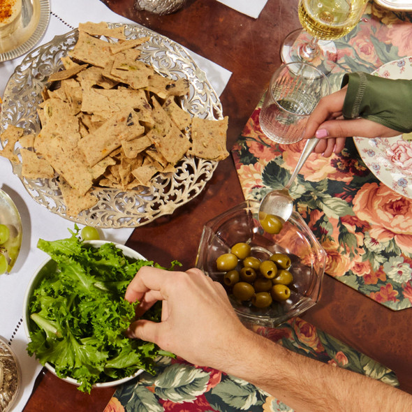 Shiva Galletas Mediterráneas Semillas Snack Veganas y Kosher Masa Madre, 100 g (3 Unidades)