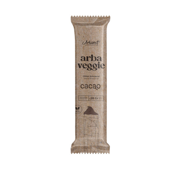 Arbanit Vegan Cubanitos con Relleno de Pasta de Cacao, 336 g (12 Unidades)
