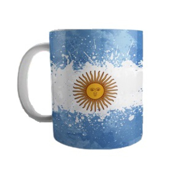 Taza Bandera Argentina Diseño de Taza de Café Taza de Té - Taza de Cerámica Impresa en Ambos Lados