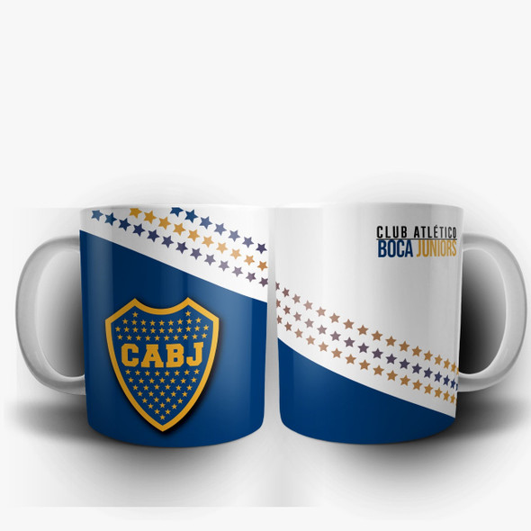 Taza Boca Juniors Escudo Taza De Café Taza De Té Diseño Del Equipo De Fútbol Boca - Taza De Cerámica Impresa En Ambos Lados