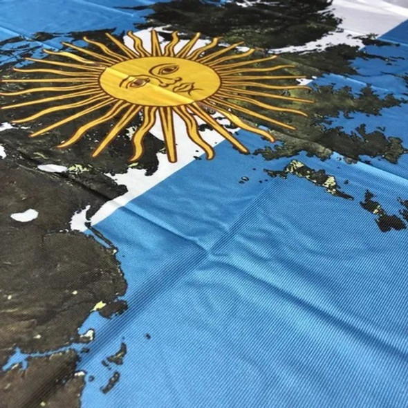 Bandera Malvinas Argentinas Bandera Argentina de Poliéster Colores Vivos - Para Interior, Exterior y Mástil, 90 cm x 150 cm