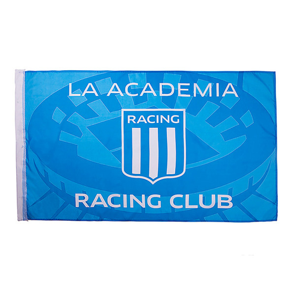 Bandera La Academia Racing Club Licencia Oficial del Equipo de Fútbol, Bandera de Poliéster Colores Vivos - Para Interior, Exterior y Mástil, 150 cm x 90 cm