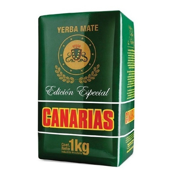 Canarias Yerba Mate Sin Palo Edición Especial de Uruguay, 1 kg