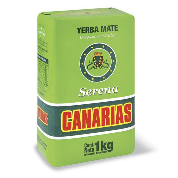 Canarias Yerba Mate Serena Uruguay, 1 kg (3 Unidades)