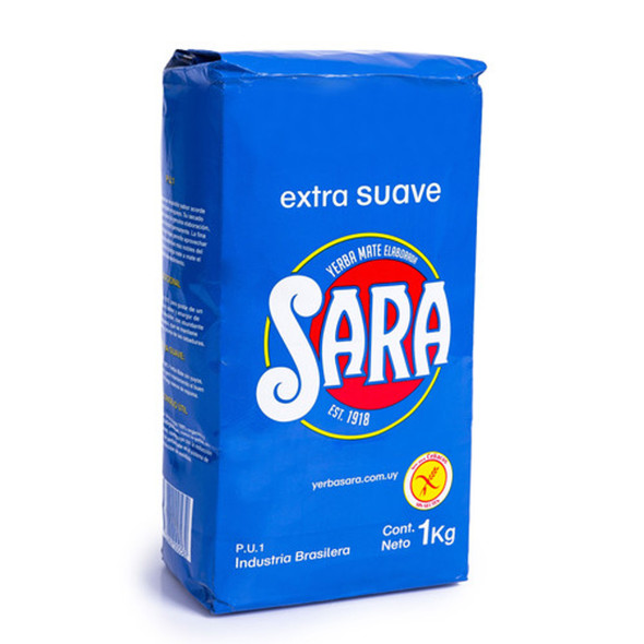Sara Yerba Mate Azul de Uruguay, 1 kg (3 Unidades)