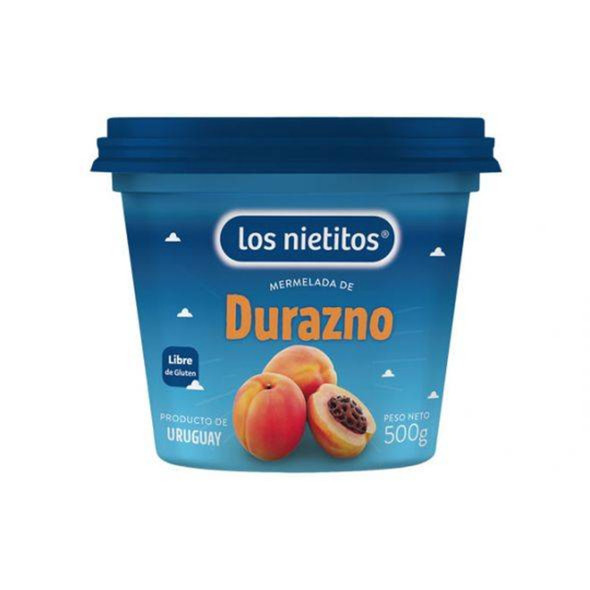 Los Nietitos Mermelada de Durazno Tradicional de Uruguay, 500 g