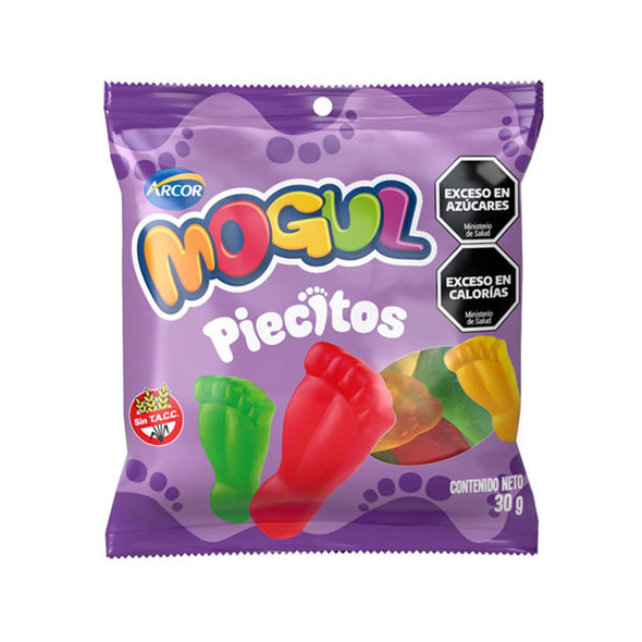 Mogul Piecitos Gomitas de Frutas  - Caramelo Divertido Con Forma de Pie, 360 g (12 Unidades)