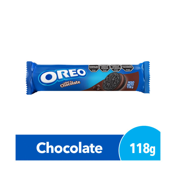 Oreo Galletas Tipo Sándwich Rellenas de Crema de Chocolate, 118 g (3 Unidades)