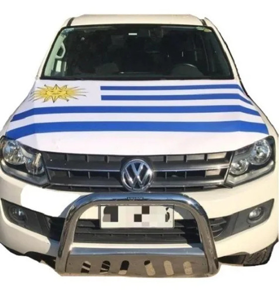 Bandera Uruguay Para Auto - Cubierta Del Capó