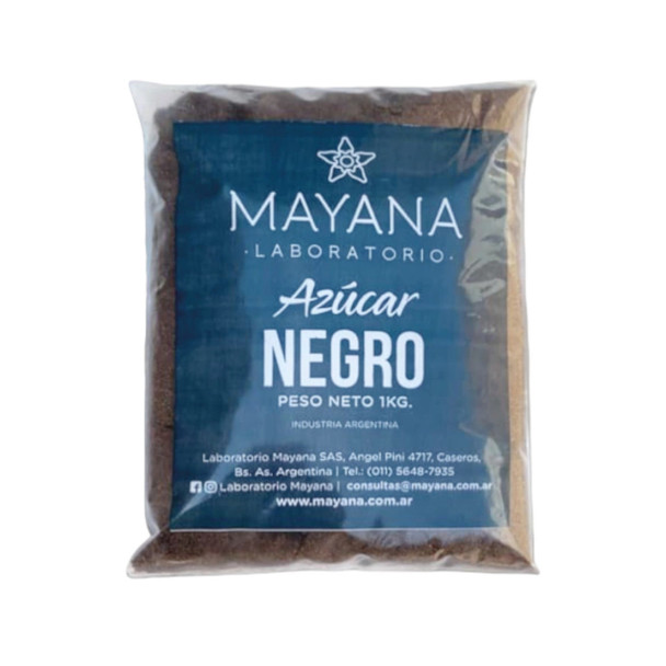 Mayana Laboratorio Azúcar Negra Sin Refinar, 1 kg / 35.27 oz