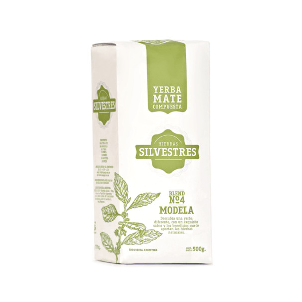 Hierbas Silvestres Modela Yerba Mate con Manzanilla, Té Rojo, Menta, Fucus, Hisopo y Hierbas Incayuyo, 500 g