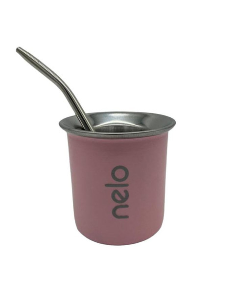 Nelo Hito Juego de Mate de Acero Inoxidable con Bombilla de Acero Inoxidable (Varios Colores Disponibles)