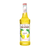 A 750 mL (25.4 fl oz) bottle of Monin Lemon Premium Gourmet Syrup. The bright yellow syrup is visible through the bottle, which features a white label with the Monin logo and botanical illustrations of whole and sliced lemons with green leaves. The label includes the text "Lemon" and "Premium Gourmet Syrup."