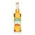 A 750 mL (25.4 fl oz) bottle of Monin Sugar Free Hazelnut Gourmet Syrup. The golden syrup is visible through the bottle, which features a yellow label with the Monin logo and a blue "Sugar Free" banner. The label includes an illustration of a cluster of hazelnuts with green leaves, along with the text "Sugar Free, Calorie Free Gourmet Syrup."
