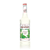 A 750 mL (25.4 fl oz) bottle of Monin Frosted Mint Premium Gourmet Syrup. The clear syrup is visible through the bottle, which features a white label with the Monin logo. The label includes illustrations of fresh mint sprigs with small purple flowers and a green frosted drink topped with whipped cream. The text "Frosted Mint" and "Premium Gourmet Syrup" is featured on the label.