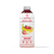 A 48 fl oz (1.41 L) bottle of Smartfruit Strawberry Bananza Purée Mix. The white bottle features the "smartfruit purée mix" logo and specifies "100% Real Fruit" with "No Added Sugar." The label displays vibrant illustrations of whole and sliced strawberries and bananas, noting the addition of oat fiber. It includes instructions to blend with ice and water, stating one bottle makes 12 smoothies or 30 cups of juice.