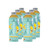 Six bottles of 48 fl oz (1.41L) Smartfruit Revive Star Fruit, Passion Fruit, & Mango Refresher mix. The light teal bottles feature the "smartfruit Refresher" logo and "REVIVE" branding. The label includes vibrant illustrations of sliced mango, passion fruit, and star fruit with a water splash, noting the product is a "lightly caffeinated blended fruit mix" made with coconut water and contains 50 calories per serving.