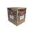 A cardboard shipping box for Hollander Chocolate Company Sweet Ground Dutched Chocolate and Cocoa Powder. The box features printed black geometric pattern panels, red product labels, "Made in USA" text, and "Store in a cool dry place" handling instructions.