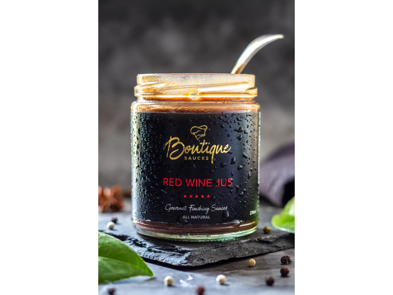 Red Wine Jus Chef created finishing sauce