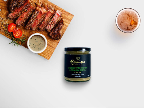 Green peppercorn and brandy - Chef created finishing sauce