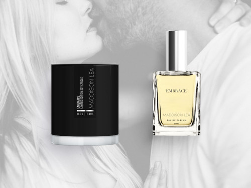 Embrace - with a fragrance inspired by Si by Armani gift hamper featuring wood wick soy candle and EDP Embrace - with a fragrance inspired by Si by Armani gift hamper featuring wood wick soy candle and EDP