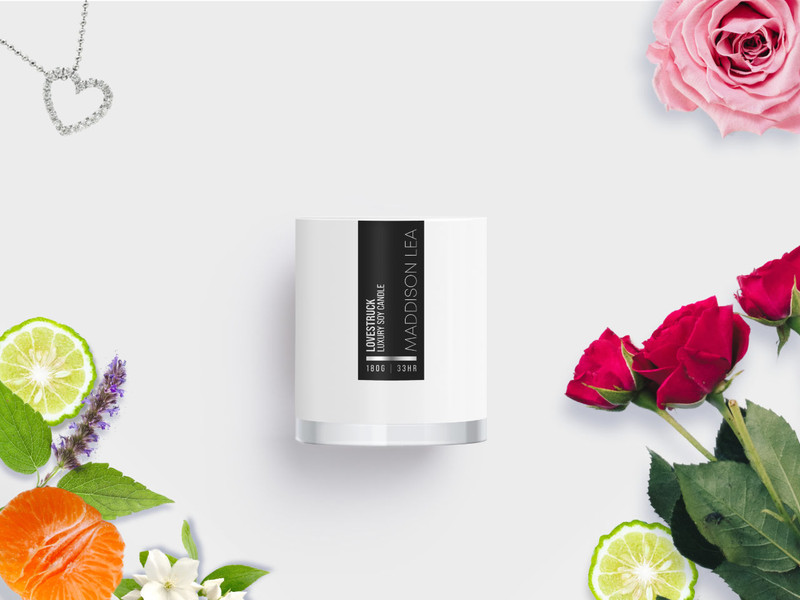 Lovestruck luxury soy candle with a fragrance inspired by Miss Dior Lovestruck luxury soy candle with a fragrance inspired by Miss Dior