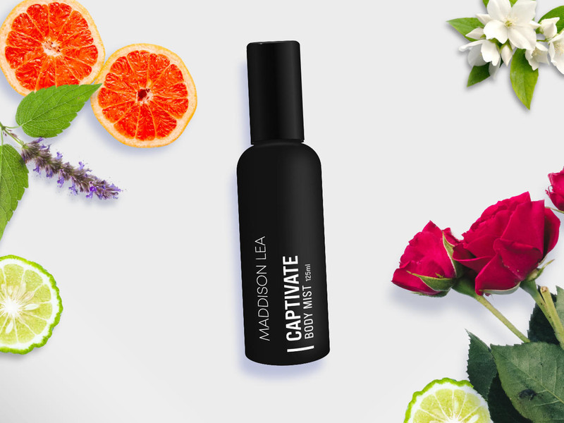 Captivate body spray with fragrance inspired by the opulent perfume Coco Mademoiselle by Chanel