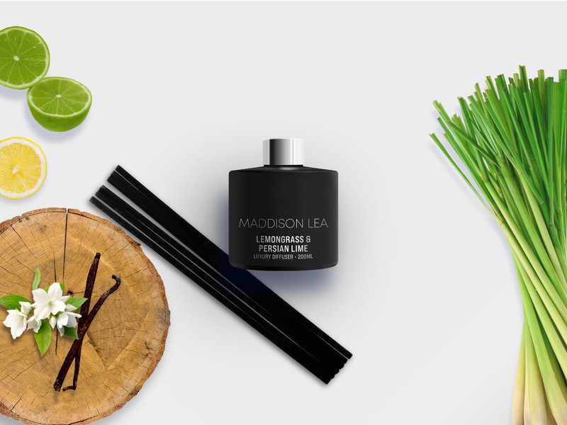 Lemongrass & Persian Lime - luxury reed diffuser