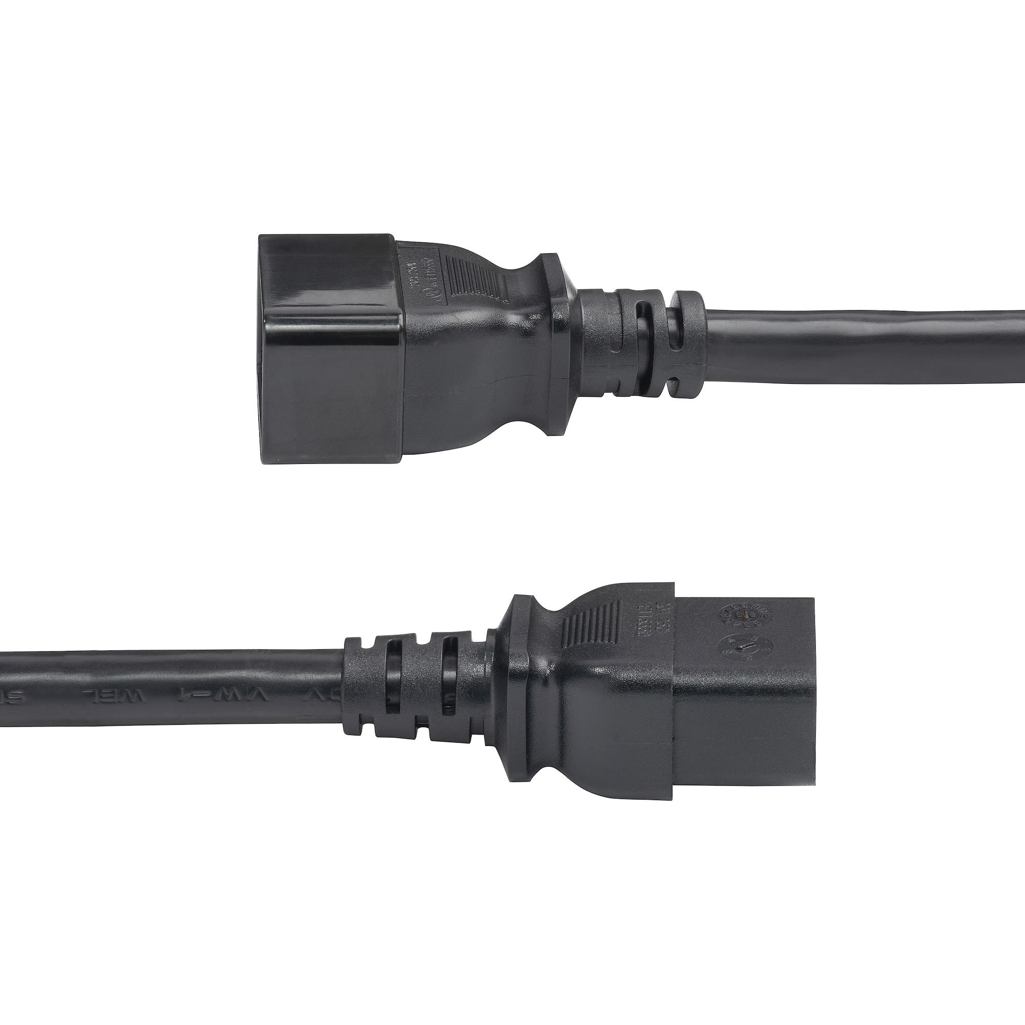 2FT (60CM) Heavy DUTY Extension CORD, IEC 60320 C19 to C20 Power Extension Cable BA16-2200-Power-CORD