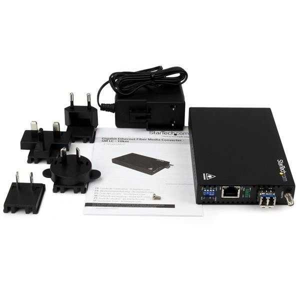 Convert Extend a GBE Connection up to 10 KM (6.2 MI) Using Single-MODE LC Fiber ET91000SM10