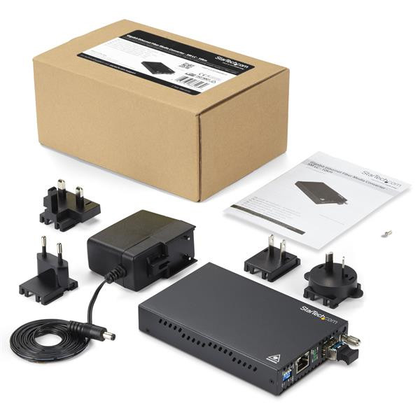 Convert Extend a GBE Connection up to 10 KM (6.2 MI) Using Single-MODE LC Fiber ET91000SM10