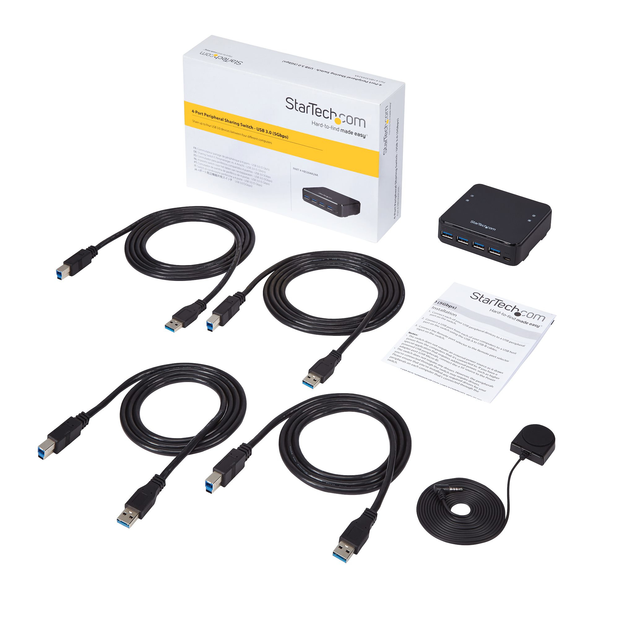 Share up to FOUR USB 3.0 Devices Between FOUR Different Computers - 4X4 USB 3.0 HBS304A24A