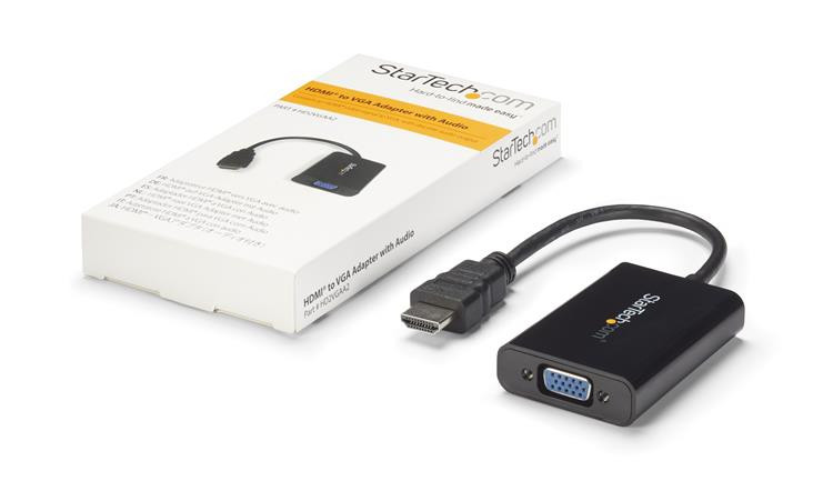 THE HD2VGAA2 HDMI to VGA Adapter Cable Enables YOU to Connect an HDMI Output DEV HD2VGAA2