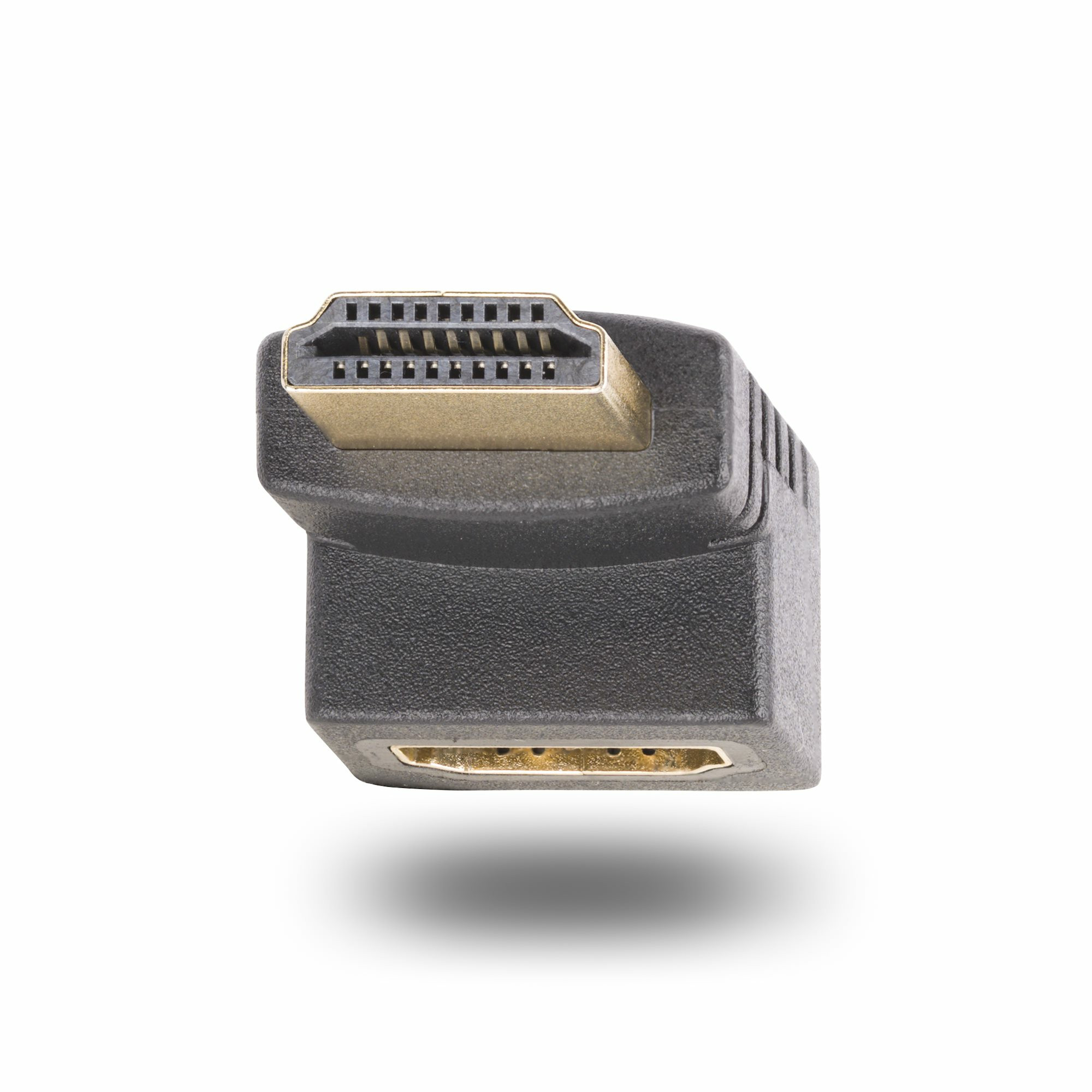 DOWN Angle HDMI 2.0 Adapter, MALE to Female, Vertical 90-Degree Angled HDMI PORT HDMI2HDMIMFDN